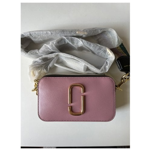 Pre-owned Marc Jacobs Snapshot Leather Clutch Bag In Pink