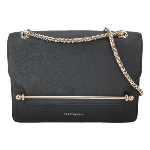 Pre-owned Strathberry Leather Handbag In Black