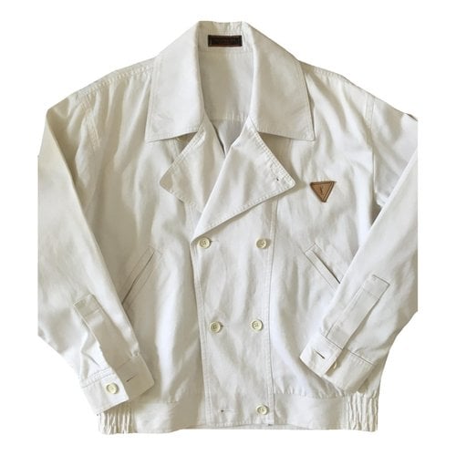 Pre-owned Saint Laurent Short Vest In White