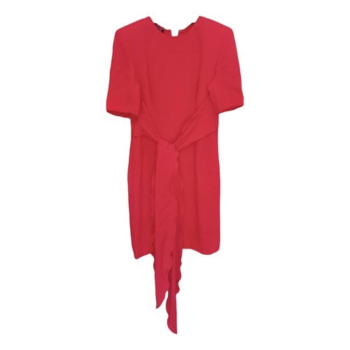Pre-owned Giorgio Armani Silk Mini Dress In Red