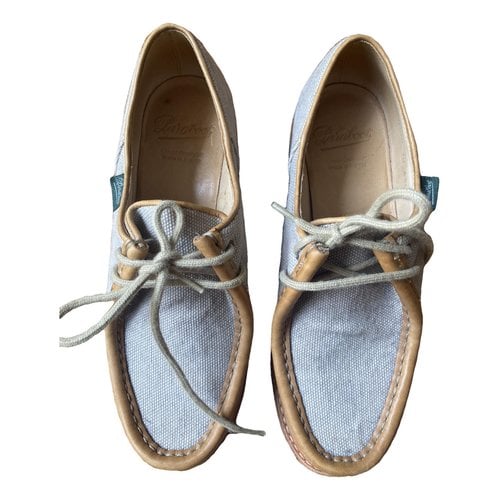 Pre-owned Paraboot Cloth Lace Ups In Beige