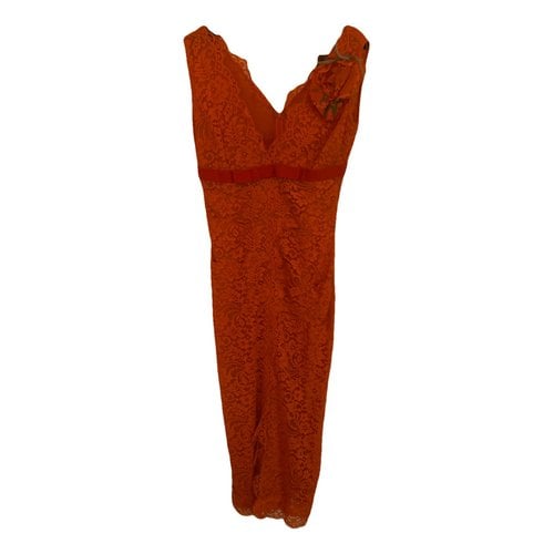 Pre-owned Dolce & Gabbana Mid-length Dress In Orange