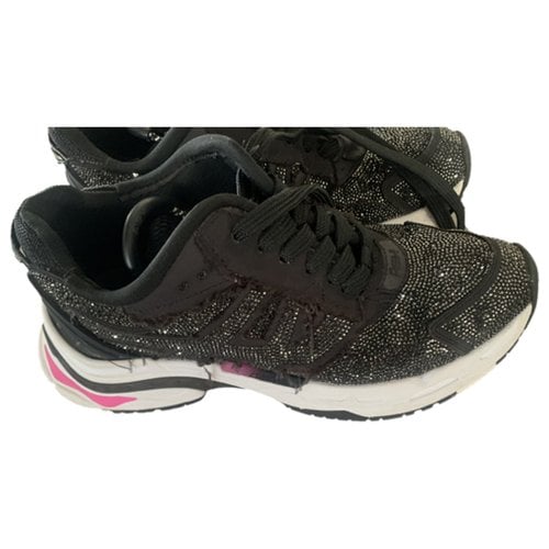 Pre-owned Ash Glitter Trainers In Black