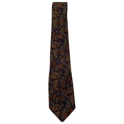 Pre-owned Celine Silk Tie In Multicolour