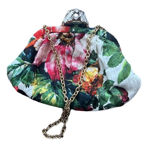 Pre-owned Dolce & Gabbana Silk Clutch Bag In Multicolour