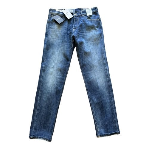 Pre-owned Pt01 Slim Jean In Blue