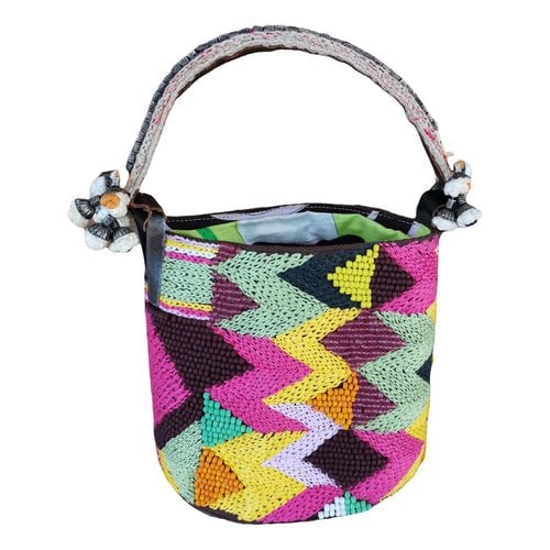 Pre-owned Kenzo Pagodon Leather Handbag In Multicolour