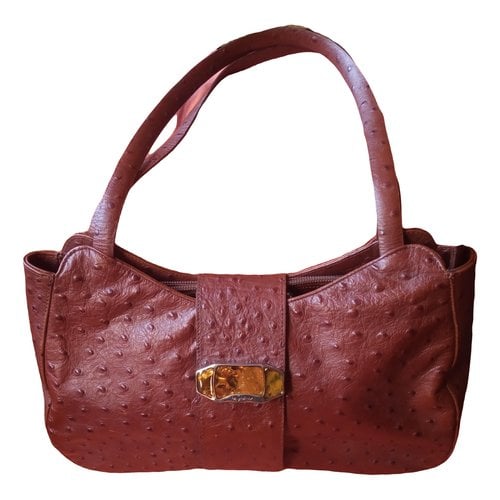 Pre-owned Byblos Leather Handbag In Brown
