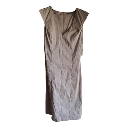 Pre-owned Annarita N Mid-length Dress In Beige
