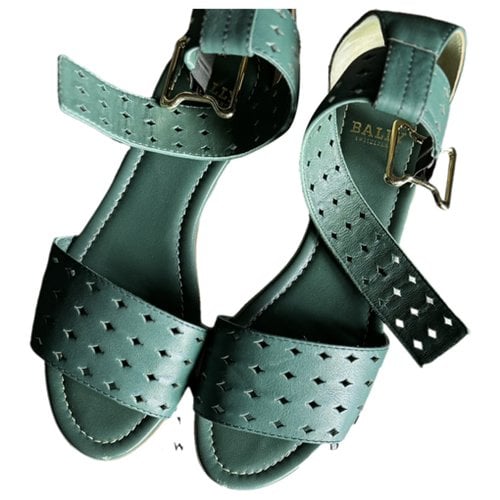 Pre-owned Bally Leather Sandal In Green