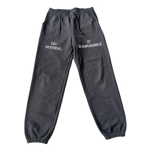 Pre-owned Praying Trousers In Black