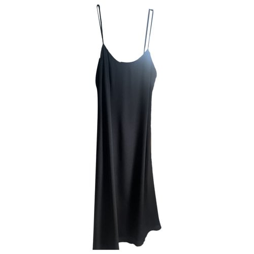 Pre-owned Celine Silk Maxi Dress In Black