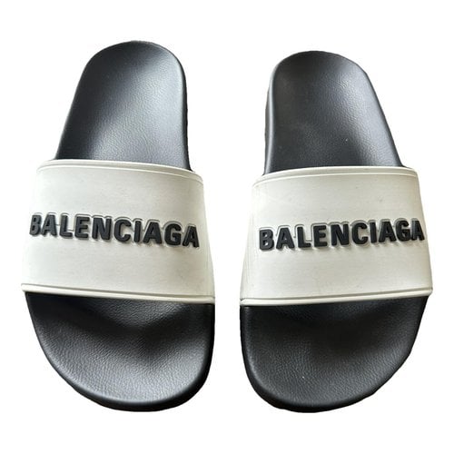 Pre-owned Balenciaga Sandal In White