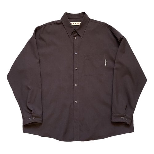 Pre-owned Marni Wool Shirt In Brown