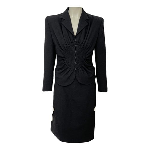 Pre-owned John Galliano Silk Suit Jacket In Black