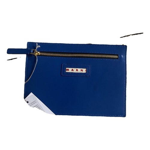 Pre-owned Marni Leather Purse In Blue
