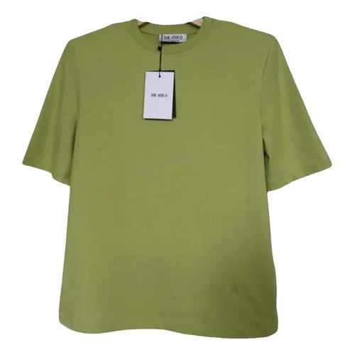 Pre-owned Attico T-shirt In Green