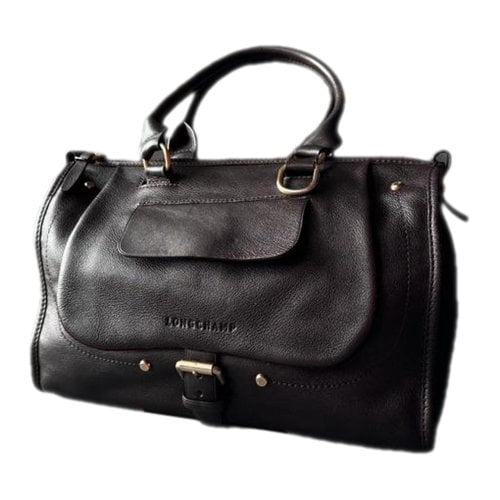 Pre-owned Longchamp Balzane Leather Handbag In Brown