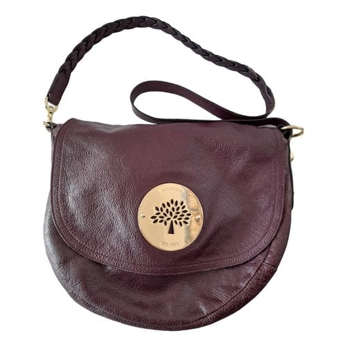 Pre-owned Mulberry Daria Leather Crossbody Bag In Burgundy