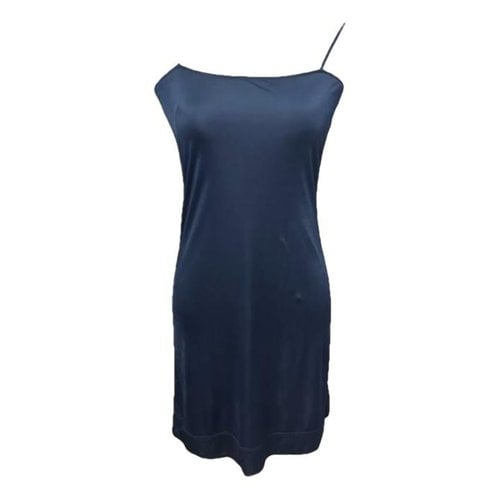 Pre-owned Akris Punto Mini Dress In Blue