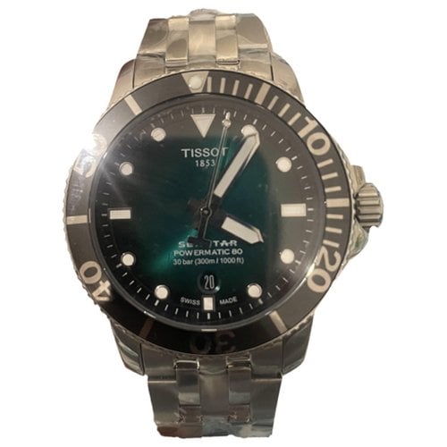 Pre-owned Tissot Watch In Green