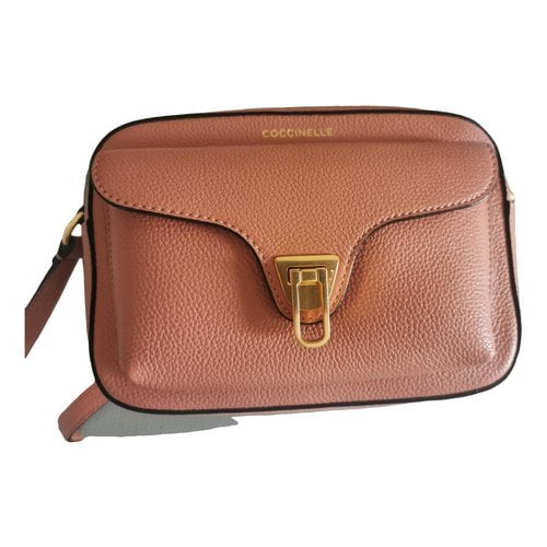 Pre-owned Coccinelle Leather Crossbody Bag In Pink
