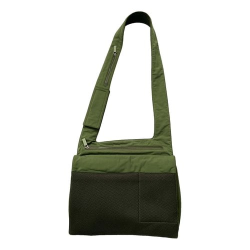 Pre-owned Miu Miu Cloth Crossbody Bag In Green