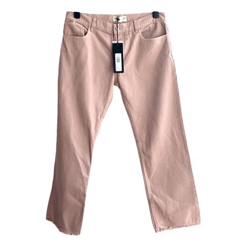 Pre-owned Nili Lotan Straight Pants In Pink