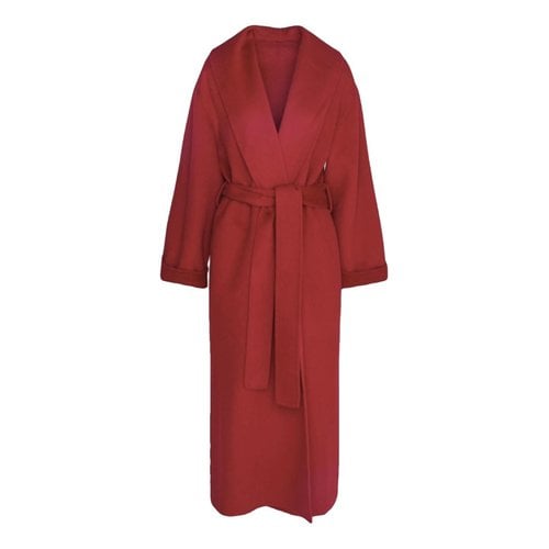 Pre-owned By Malene Birger Wool Coat In Red