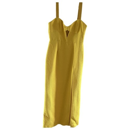 Pre-owned Rebecca Vallance Maxi Dress In Yellow
