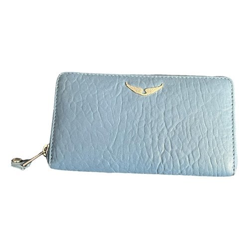 Pre-owned Zadig & Voltaire Leather Wallet In Blue