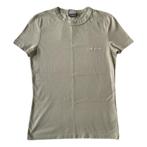 Pre-owned Jacquemus Brodé T-shirt In Khaki