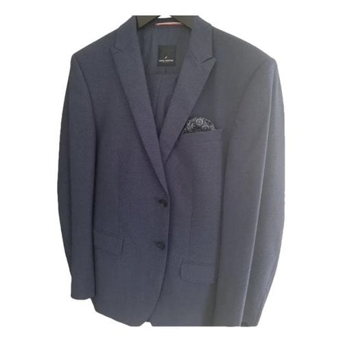 Pre-owned Daniel Hechter Wool Suit In Blue