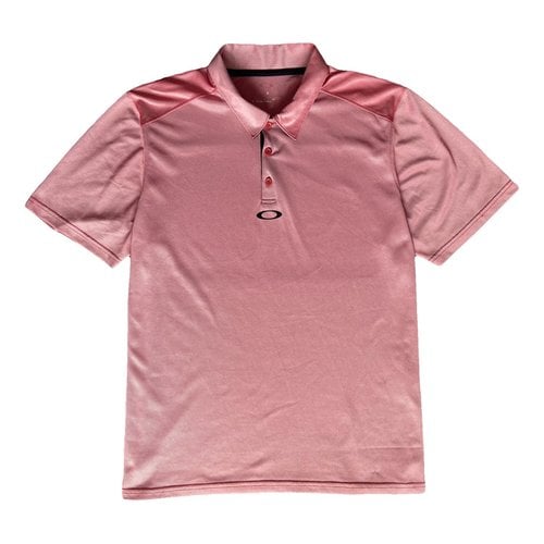 Pre-owned Oakley Polo Shirt In Pink