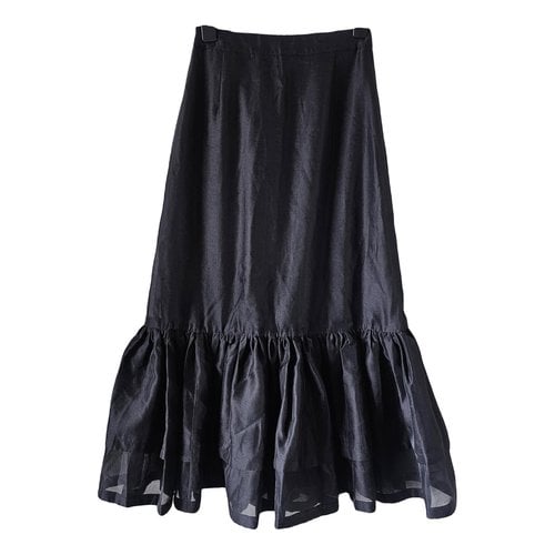 Pre-owned Designers Remix Maxi Skirt In Black
