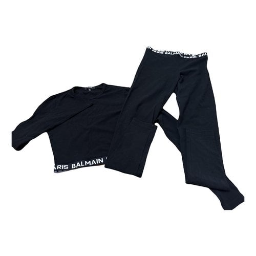 Pre-owned Balmain Jumpsuit In Black