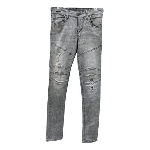 Pre-owned True Religion Trousers In Grey