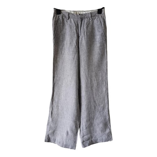Pre-owned Drykorn Linen Trousers In Grey