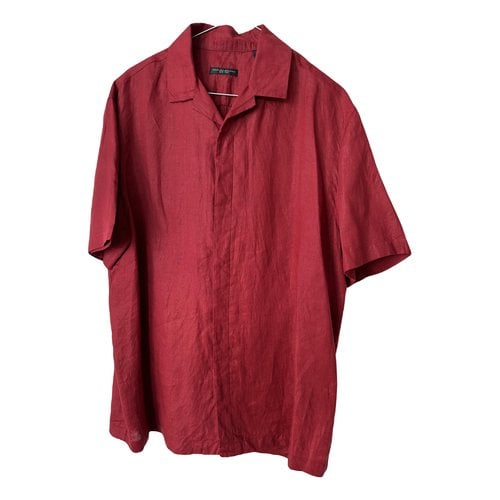 Pre-owned Donna Karan Linen Shirt In Red