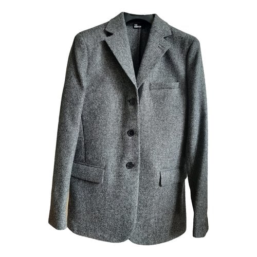 Pre-owned The Kooples Wool Blazer In Grey