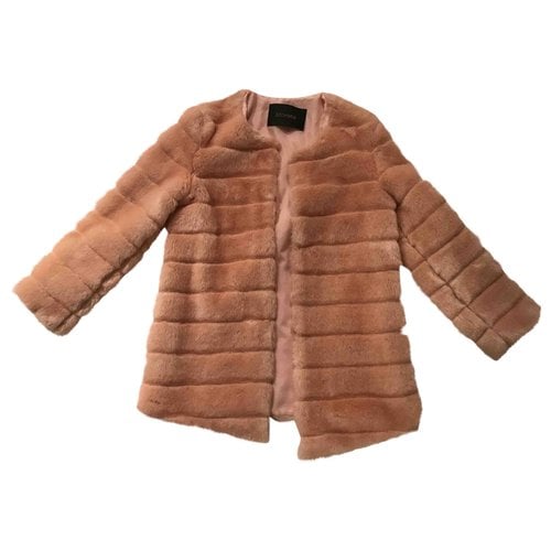 Pre-owned Storets Faux Fur Coat In Pink