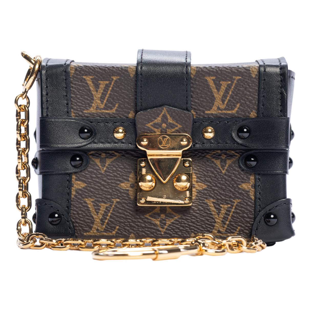 Essential trunk cloth clutch bag Louis Vuitton Brown in Cloth - 11237880