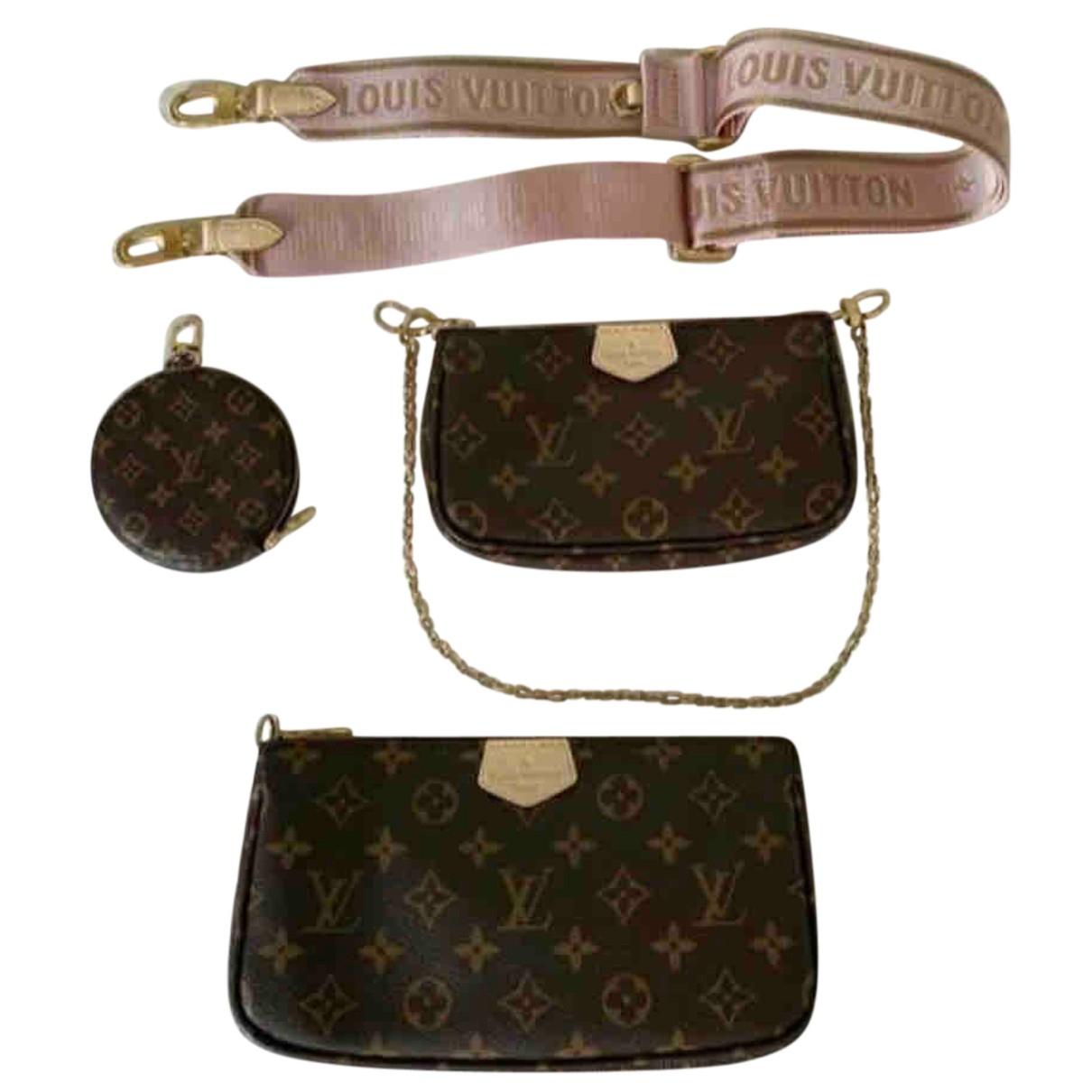 Multi pochette accessoires leather crossbody bag Louis Vuitton Brown in  Leather - 29884940
