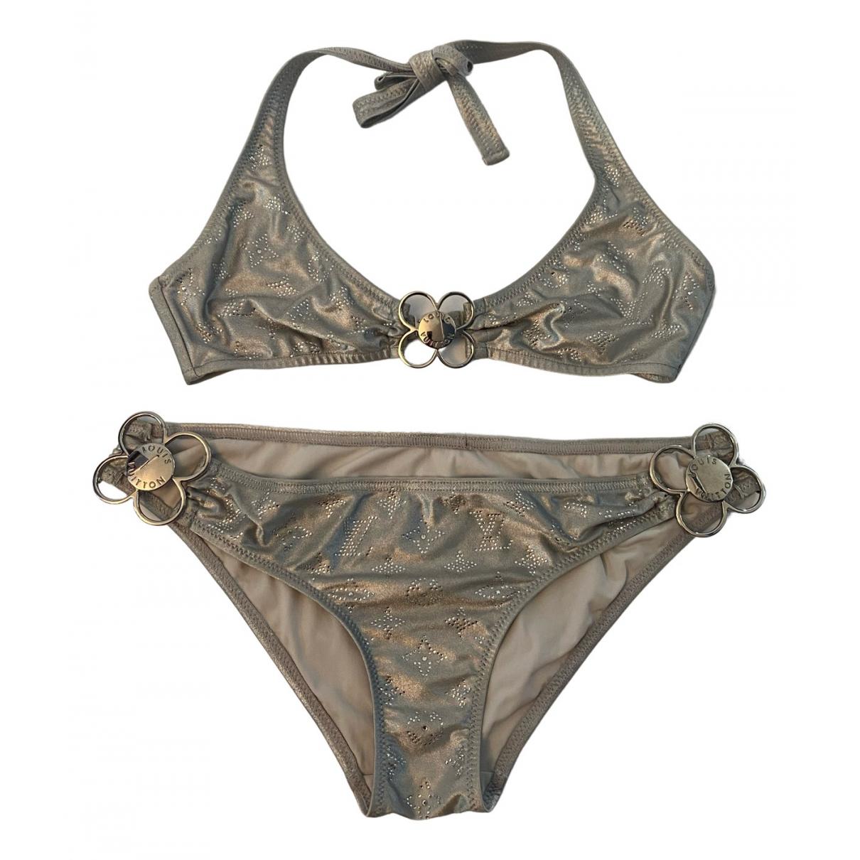 Two-piece swimsuit Louis Vuitton Silver size 36 FR in Polyester - 24799366