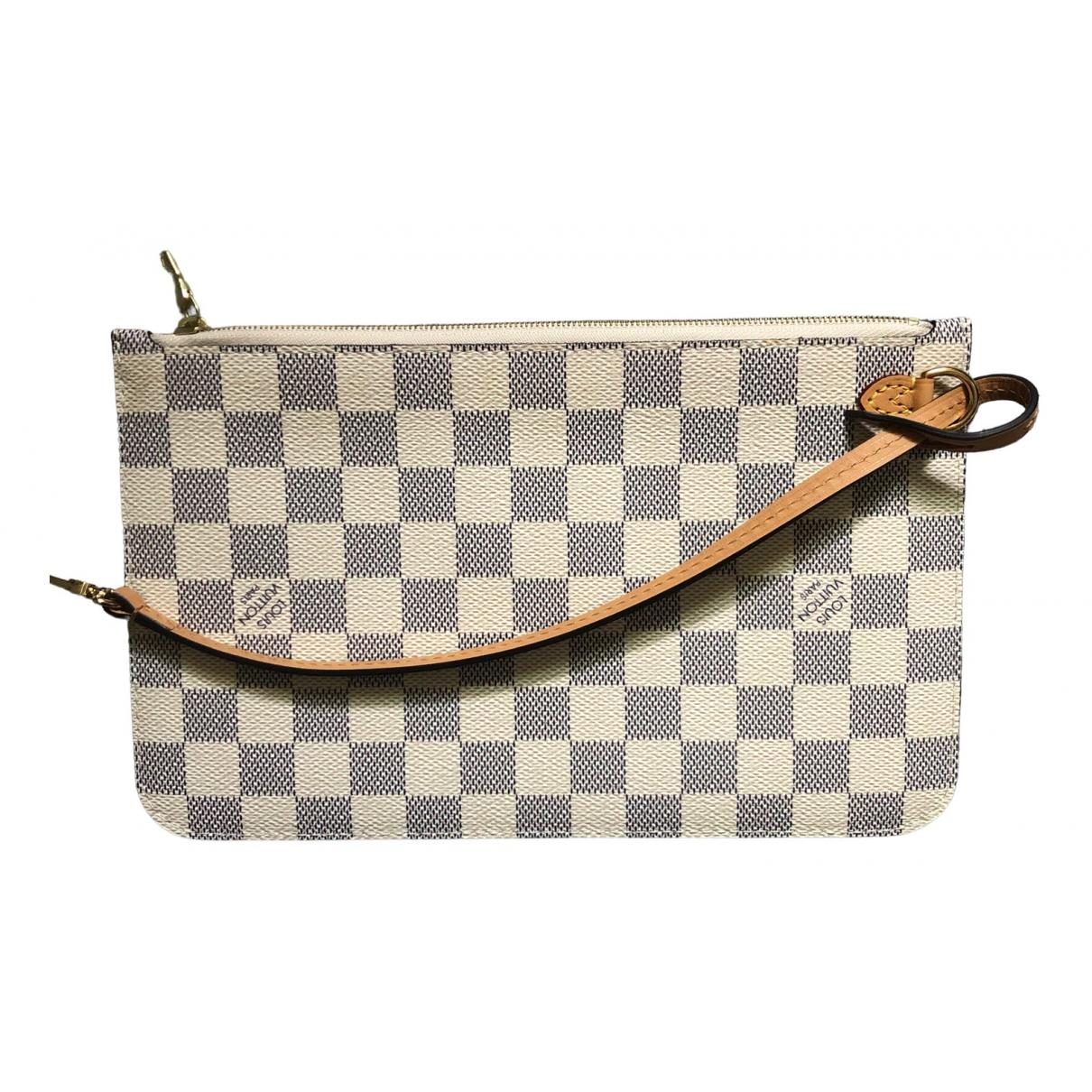 Neverfull cloth handbag Louis Vuitton Beige in Cloth - 31963883
