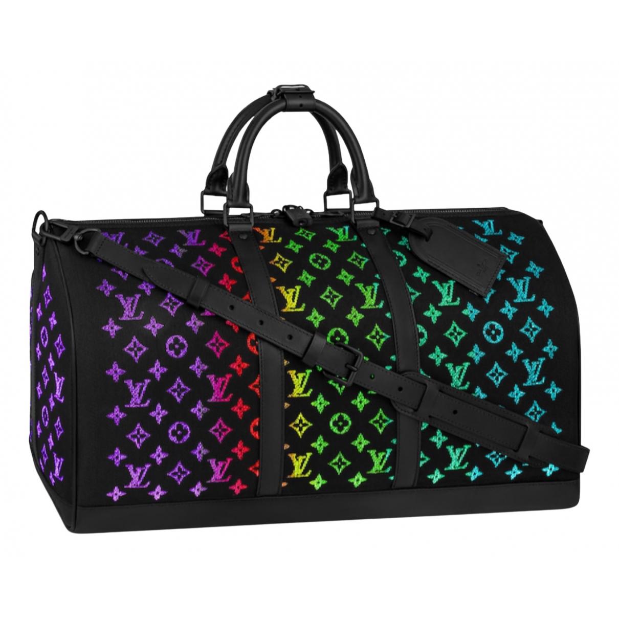 Keepall light up cloth travel bag Louis Vuitton Multicolour in Cloth -  37347191