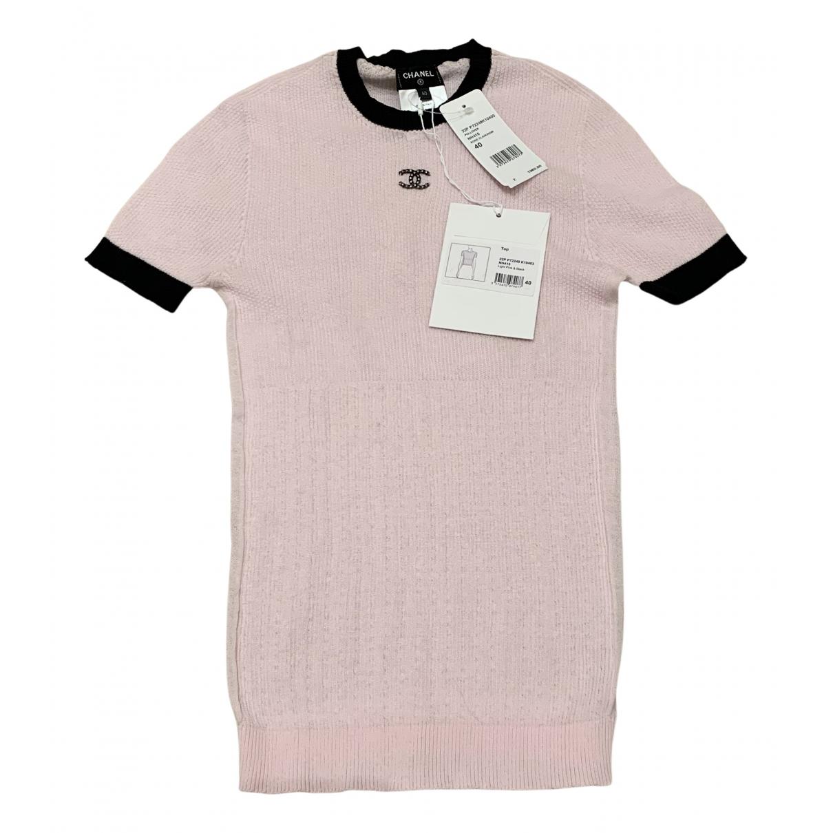 T-shirt Chanel Pink size 40 FR in Cotton - 36121703
