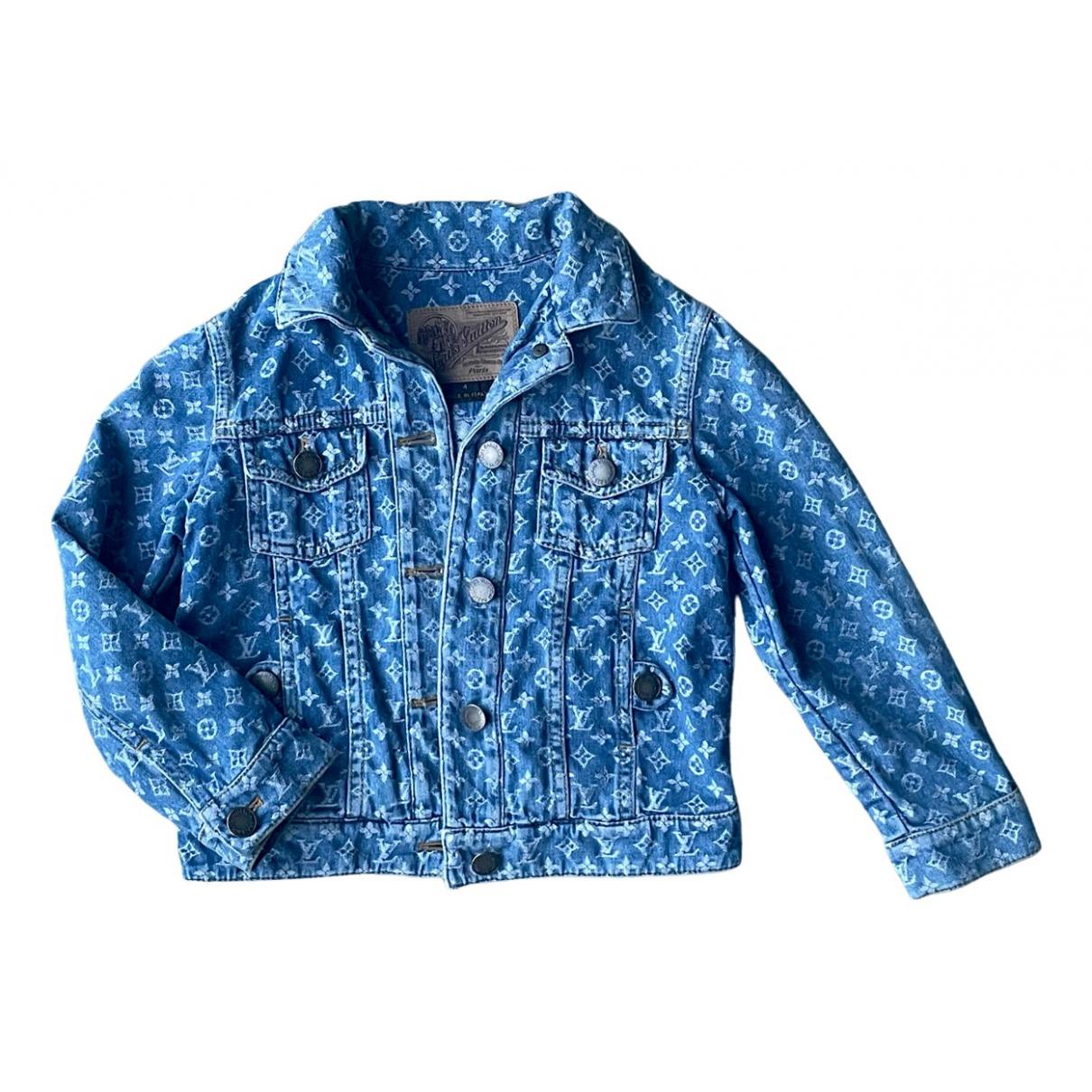 Vest Louis Vuitton Blue size 48 IT in Denim - Jeans - 34818536