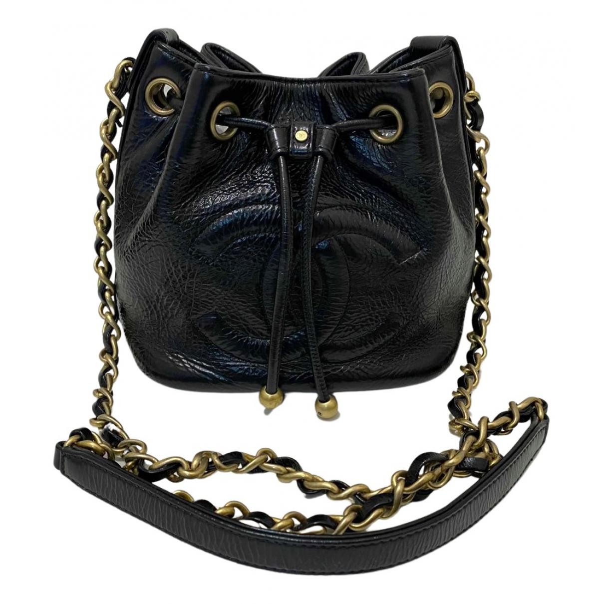 Gabrielle bucket leather crossbody bag Chanel Black in Leather - 21168503