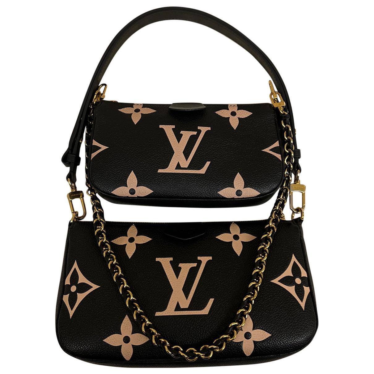 Multi pochette accessoires leather crossbody bag Louis Vuitton Black in  Leather - 21202563
